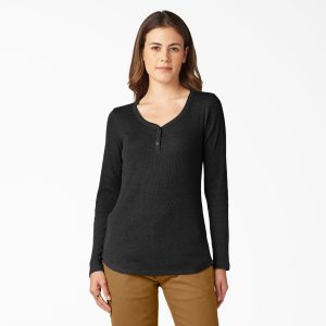 Women's Henley Long Sleeve Shirt