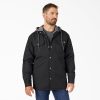 Water Repellent Duck Hooded Shirt Jacket