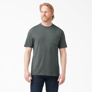 Heavyweight Heathered Short Sleeve Pocket T-Shirt